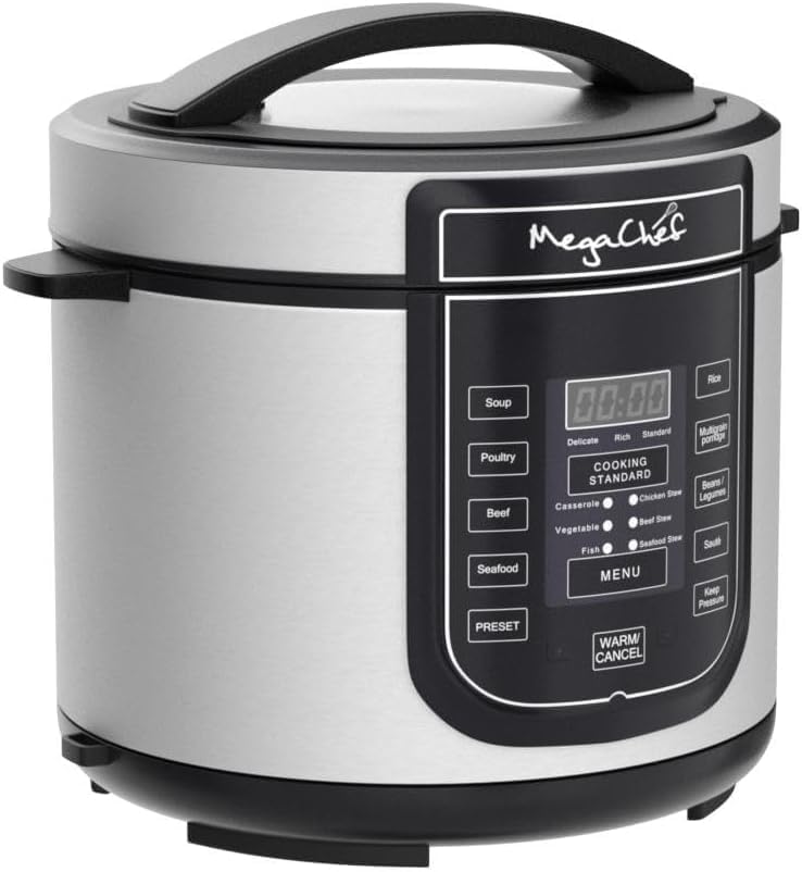 Miniatura 5 de Megachef - Olla a presión digital de 6 cuartos de galón con 14 funciones múltiples preestablecidas