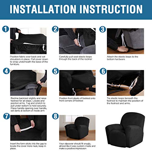 H.VERSAILTEX Stretch Recliner Slipcovers Recliner Chair Cover Sofa