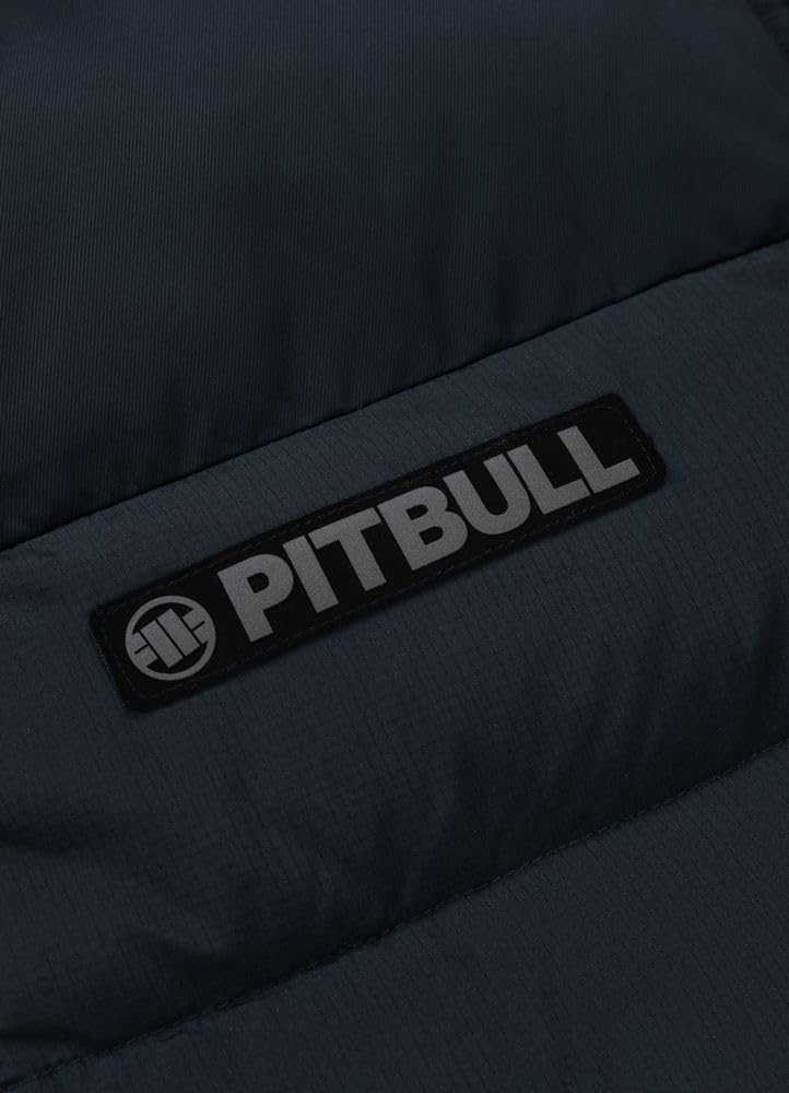 PITBULL – Giacca Uomo Invernale Dillon, Giubbotto Trapuntato Imbottito con Cappuccio e Zip, Piumino Caldo Resistente al Freddo e al Vento, Vestibilità Regolare Fino ai Fianchi