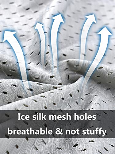 Men's anti chafing Underwear Performance mesh cooling Boxer Briefs,3-Pack3