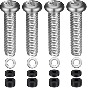M8 30mm Wall Mount Screws for Samsung TV with Spacers Work with Samsung 42“ 50" 55" 60" 65" 70" 75" 82" TV