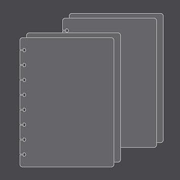 Super Clear Discbound Notebook PP CoversJunior 2 Set/4 PCS
