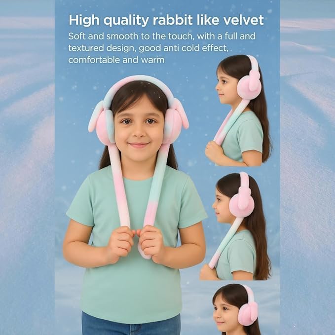POPAXY Winter Premium Outdoor Wear Ear Muffs/Warmer for Kids and Adults, Ideal Head/Hair Accessory for winters (Purple) 3