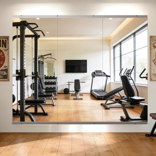 Home Gym Mirror, 57L x 72W-3 Pieces, Yoga, Dance