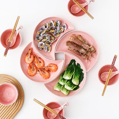 Platos Sushi de Cerámica Rosados Juego 2 Piezas miniatura 4