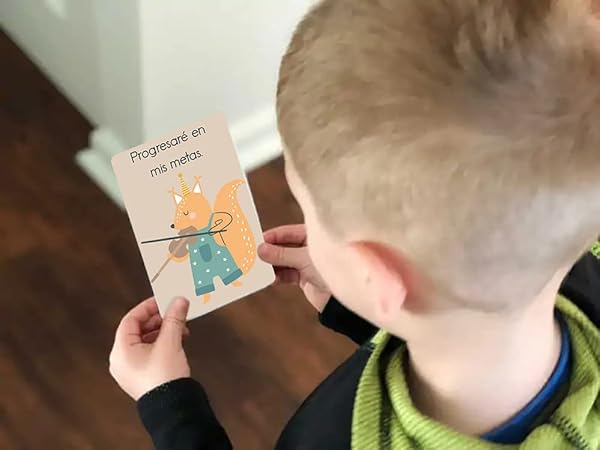 1step2dream Spanish English Affirmation Cards for Kids | Bilingual Motivational | 30 Positive Empowering Cards for Students | Mindfulness, Affirmations, Self Esteem, Relaxation & More by 1step2dream - Image 3