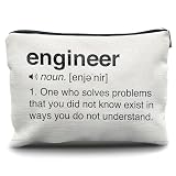 Nogrit Best Engineer Gifts: Makeup Cosmetic Travel Toiletry Bag - Engineer Leaving Retirement Birthday Gift