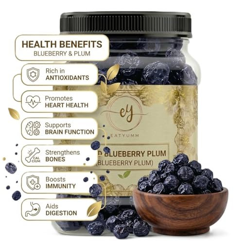 Image of EATYUMM Dried Blueberry Plum, Dried Mix, Natural Dried Fruits, Sweet & Juicy Berries, Rich in Antioxidants, Healthy Snack for Kids & Adults (100grams)