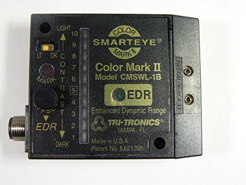 TRI-TRONICS CMSWL-1BF1 10 MS Pulse Stretcher, 12-24 V DC, 85 MA, FIBEROPTIC - 1/4"-3/8" Proximity / 1/2"-3" OPPOSED, PHOTOELECTRIC Sensor, Polarity Protected, SMARTEYE COLORMARK II, White LED