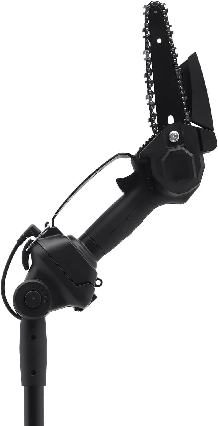 Motosierra De Pértiga Inalámbrica 2 En 1 Y Minimotosierra con Batería De 1500 Mah, Motosierra Eléctrica De Pértiga De 21 V con Extensión De hasta 1,3 M, Sierra De Pértiga De Alcance para Po