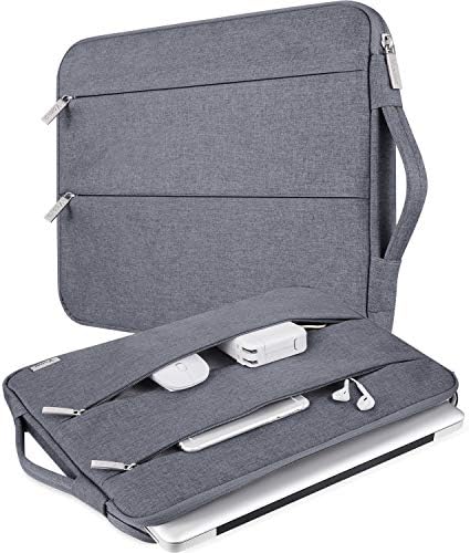 V Voova Laptop Sleeve Carrying Case 15 15.6 Inch(39x27x2CM),Compatible with 16 Inch MacBook Pro,15" Surface Book 3/Laptop 4,HP,Asus Acer Samsung Chromebook,Computer Cover Bag with Handle,Grey
