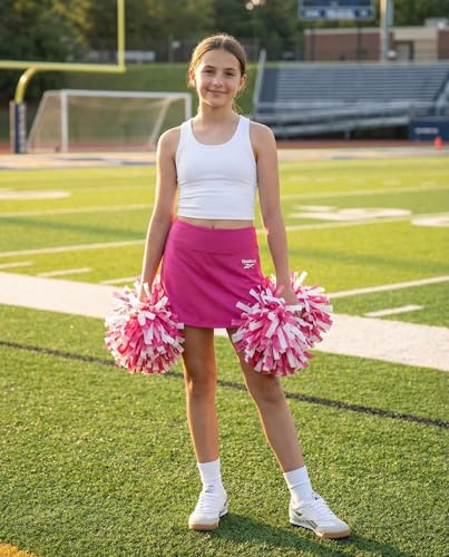 Image of Reebok 3 Pack: Girls Skorts Athletic Dry Fit Tennis Golf Skirt with Built in Shorts Active for Kids Teens Tweens (Sizes 6-16)