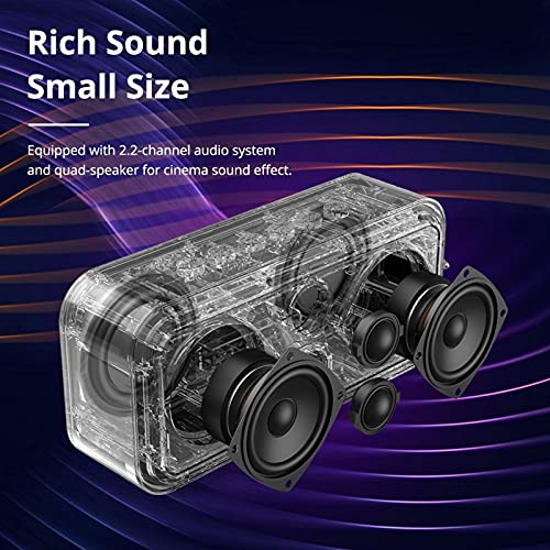 Spreker Bluetooth-luidspreker draadloze luidspreker met IPX7 Waterdichte, gratis opbergtas, ondersteuning Synchronisatie… - Image 4