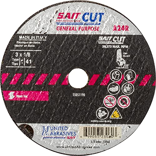 Sait 23060 A24R 3X1/8X3/8 General Purpose High Speed Cut-off Wheels |P