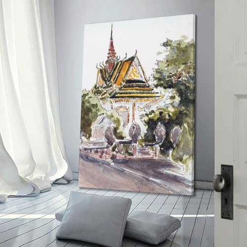 Poster pavillon thaïlandais pour illuminer une pièce sombre avec élégance
