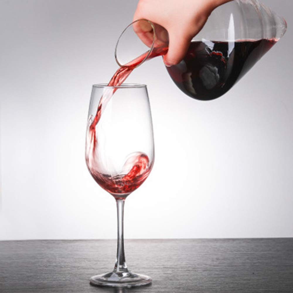 Set decanter per vino con secchiello per il ghiaccio, senza piombo, in cristallo soffiato a mano e feste