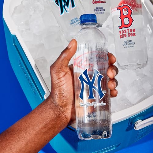 Pulse+ New York Yankees Natural Spring Water - Borraccia Sportiva Naturale, Riciclabile E Senza Bpa, Confezione Da 24 - 3