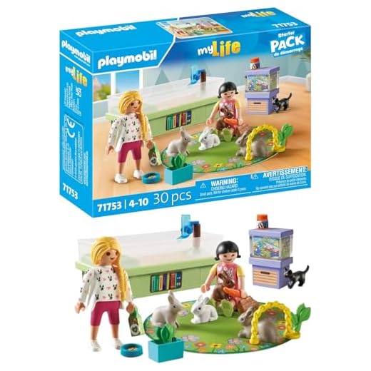 PLAYMOBIL | My Life | Familie mit Hasen | Tierfiguren | Spielzeug für Kinder ab 4 Jahren | 71753
