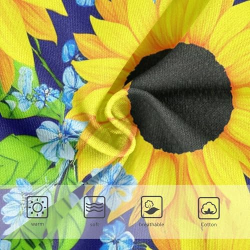 Cotton Girls Underwear Toddlers Yellow Sunflowers Blue Flowers Panties Little Girl Cartoon Kids Undies Briefs 2t3