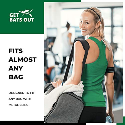 Get Bats Out Bag Replacement Shoulder Strap | Padded & Adjustable - Perfect For Duffle Bags, Laptop Bags, Briefcases, Camera Bags, Messenger Bags, Diaper Bags & More - Black #TOP4