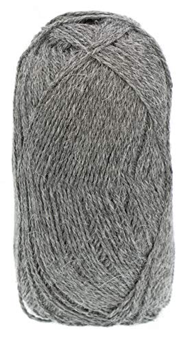 (3 Small Gorgeous Skeins) Alpaca Yarn Blend Umayo [657 Yards Total] Grey, 2 Fingering #TOP3
