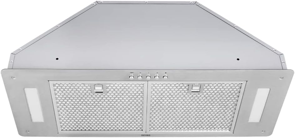 KOBE INX2830SQH-700-2 Insert Hood, Stainless Steel