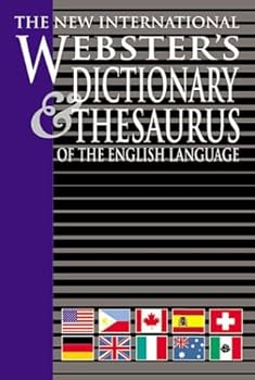 Paperback The New International Websters Dictionary and Thesaurus of the English Language Book