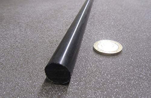Miniatura 9 de Varilla redonda POM de acetal negro de 0.562 pulgadas (916 pulgadas) de diámetro x 4 pies de longitud, 4 piezas de 16 pies en total