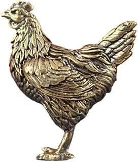 Brass Big Rooster Ornament Small Rooster Home Living Room Tea pet Decoration (Little Hen)