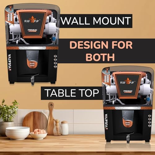 Image of AQUA D PURE 4x Technology with Copper Purification, 10 Stage RO Water Purifier with UV, UF, TDS Adjuster and 12 Liter Storage Tank, Best for Home and Offices