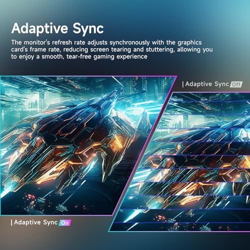 Image of ArcticPro 24 inch 260Hz 240Hz Gaming Monitor, FHD 1080p Monitor, Adaptive Sync, HDMI, DP Ports, VESA, 120% sRGB, 3-Sided Frameless, Ultra Slim, Enhanced Eye Care, 3000:1 Contrast