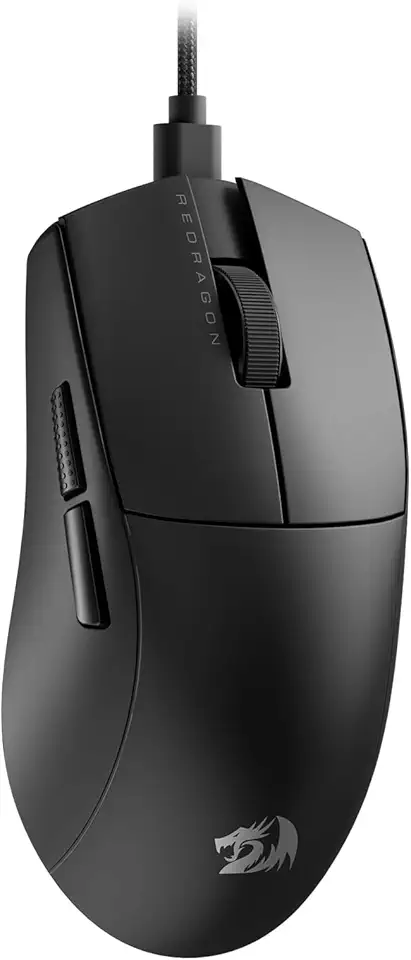 Mouse Gamer Redragon K1ng 8K Preto PAW3395 8000 Hz Cabo USB Tipo-C Removível 26000 DPI M996