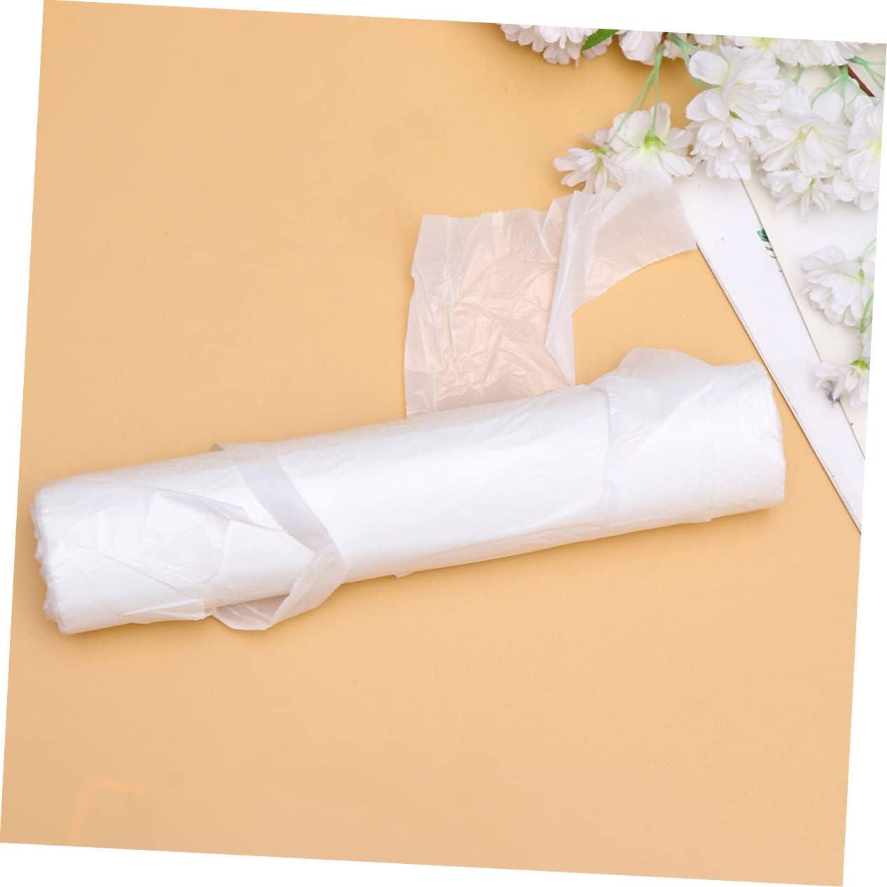 Alipis 2roll Disposable Apron for Hairdressing Dirt Cloak Sleeveless Cape for Salon Home and Kitchen Use Transparent Design Pack