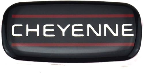Miniatura 2 de Emblema de Cheyenne Cab de repuesto para el techo del Chevrolet Silverado 88-07 (negro rojo cromado)