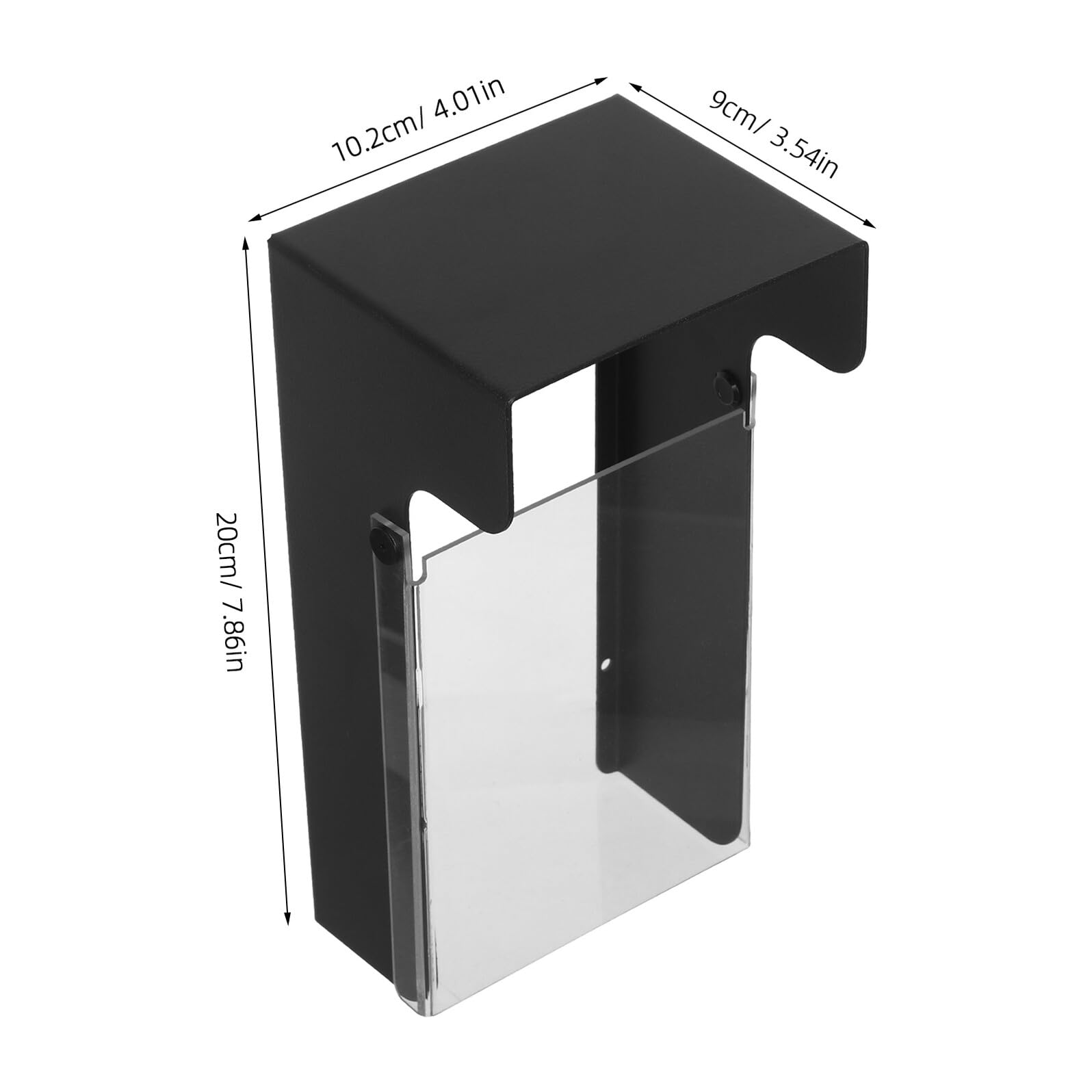 WOONEKY Copertura Antipioggia per Tastiera Accesso con Protezione e Anti-uv per Riconoscimento Facciale Custodia Trasparente per Campanello Esterno Adatta Vari Modelli Nero