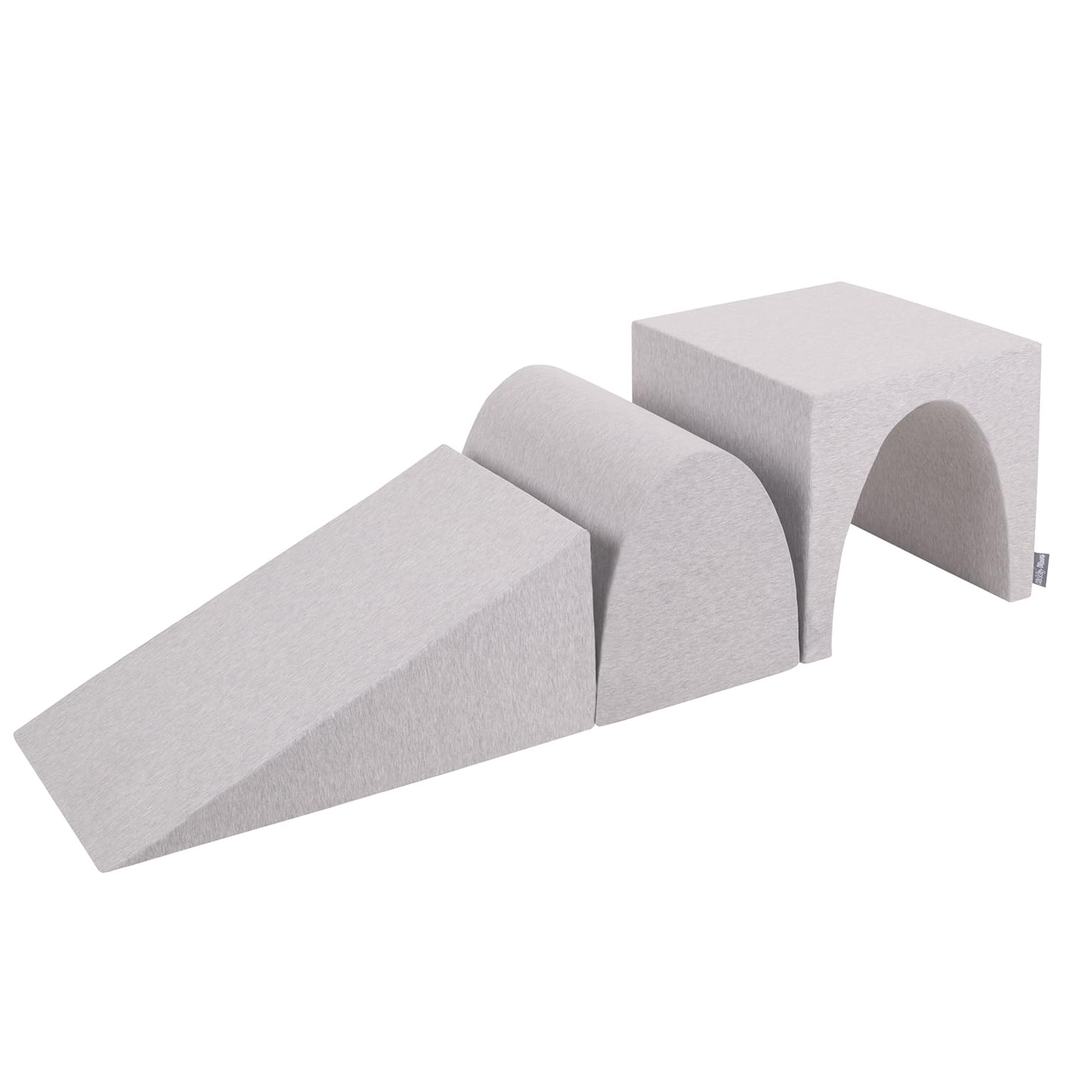 KiddyMoon Foam Playground Wedge/L-Hill/Tunnel PPZ-243, Light Grey, Multi-Size โ image 1