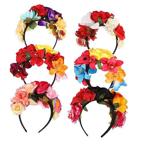 Bandeaux floraux Halloween Healvian serre-tête confortable sans douleur lot de 6