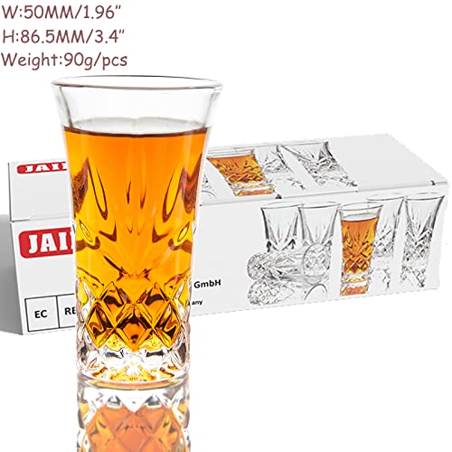 Tequila Glasses Heavy Base Shot Glass Cordial Glasses 2 OZ (Set of 6) - Image 3