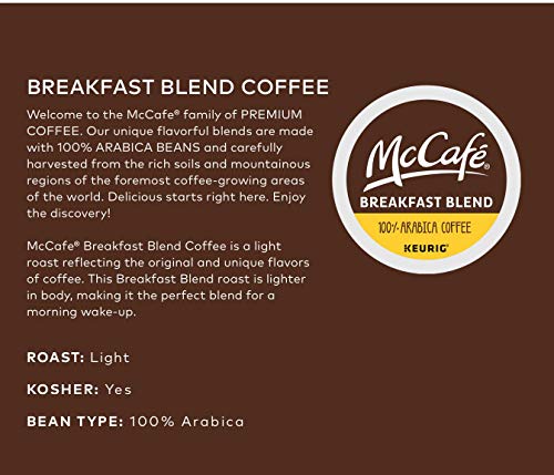 Mccafe Breakfast Blend K-Cup, 24/Bx #TOP3