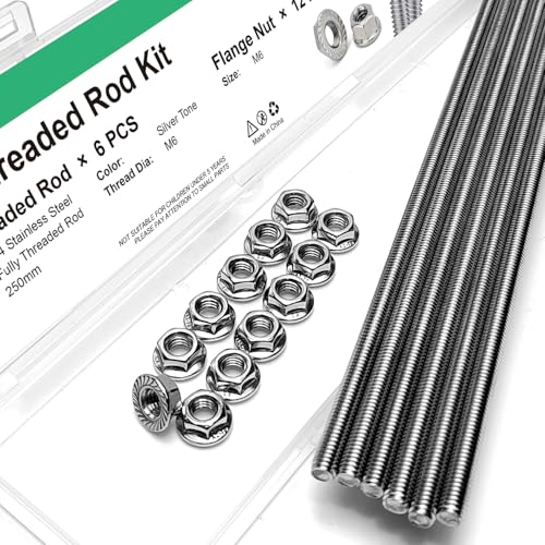 M6-1.0x250mm Fully Threaded Rod Studs
