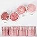 1 Set Hollow Rose Gold Pink Nail Glitter Sequin Makeup Glitter Powder Nail Art Powder Dust Fairy Dust Manicure Nail Decoration Set