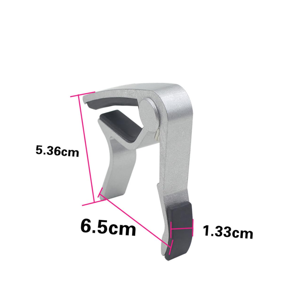 KESYOO 1Pc Aluminum Guitar Capo with Clip Tuner Key Trigger Capo for Acoustic Electric Guitar Ukulele Banjo Mandolin Silver Durable and Easy to Use