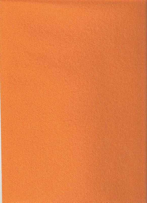 Yorkshire Miniatures 1:12 Scale Self-Adhesive Dollhouse Carpet, Choice of Colors, Soft Touch (Orange)