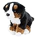 Teddys Rothenburg Berner - Perro de peluche (22 cm, sentado), color marrón, negro y blanco