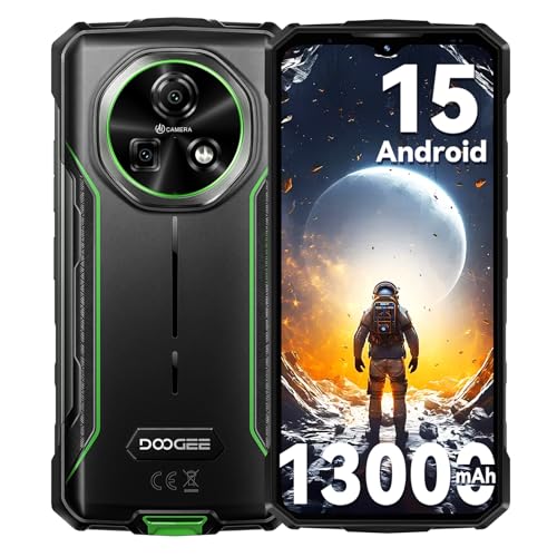 Móvil Resistente DOOGEE Fire 5 - Pantalla 6.6" 90Hz, Batería 13000mAh, 12GB RAM, Android 15, Resistente A Golpes Y Agua (IP68/IP69K)