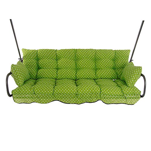 PATIO Hollywoodschaukel Auflage 175x50 cm Ravenna Sitzpolster mit Rückenlehne für Gartenbank Seitenkissen Schnüre