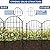 32 Pack Decorative Garden Fence, 17in X 34.6ft Arched No Dig Fence Border, Garden Edging Border, Rustproof Metal Animal Barrier with Ground Stake for Dog, Rabbit, Outdoor Yard Patio Decor