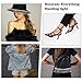 2 Yard Rhinestone Fringe Trim, Rhinestone Trim Ribbon Tassel Belt Chain, Silver Fringe Trims for Clothing Accessories and DIY Craft Decoration, Sparkle Diamond Beaded Fringes for Sewing