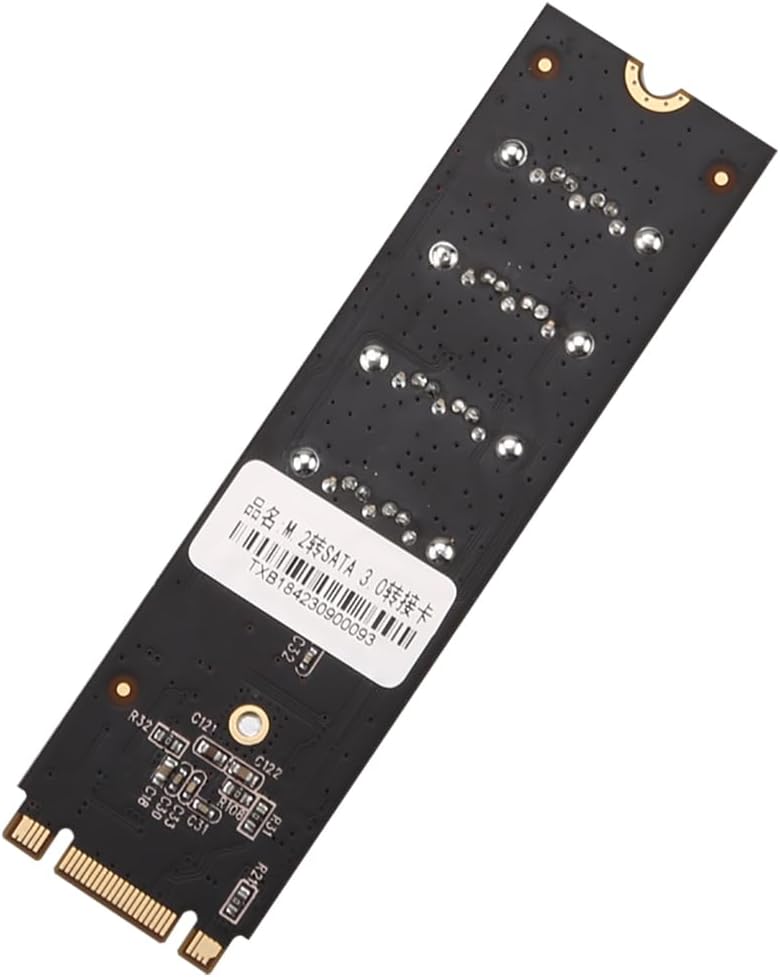 M.2 PCIE3.0 to SATA 3.0 B+M Key Expansion Card 4-Port Adapter TXB184 Compatible with M2 NVME PC Computer