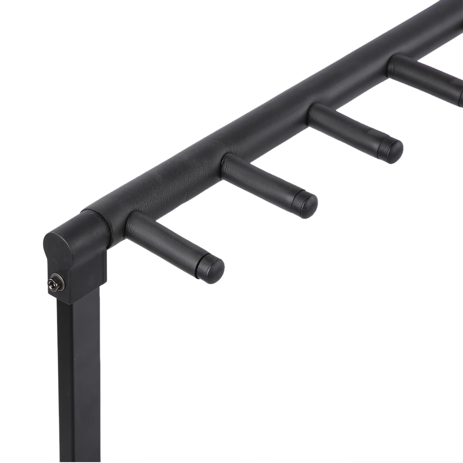 Mehrere Gitarrenständer, faltbar, Universal-E-Gitarren-Bass-Display-Rack, Räder, Robustes, verdicktes Eisenrohr mit drehbaren Rädern und Bremsfunktion für die Aufbewahrung von (FL-17L 7 Heads)